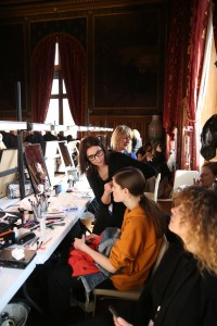 Backstage at Dries Van Noten RTW Fall 2018