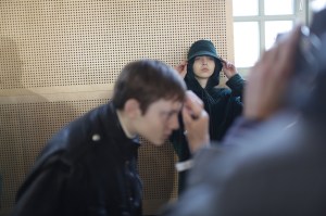 Backstage at Lacoste RTW Fall 2018