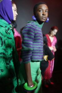Backstage at Marni RTW Fall 2018