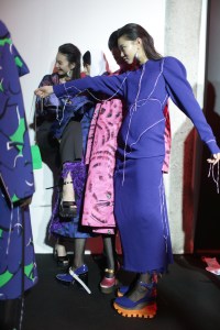 Backstage at Marni RTW Fall 2018
