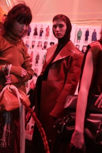 Backstage at Marni RTW Fall 2018