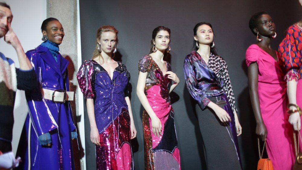 Backstage at Marni RTW Fall 2018