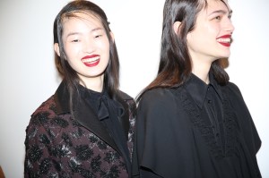 Backstage at Rochas RTW Fall 2018