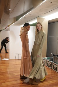 Backstage at Salvatore Ferragamo RTW Fall 2018