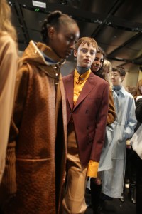 Backstage at Salvatore Ferragamo RTW Fall 2018