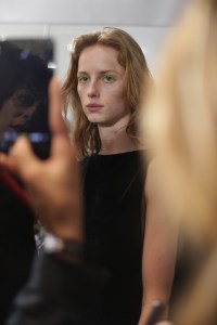 Backstage at Salvatore Ferragamo RTW Fall 2018