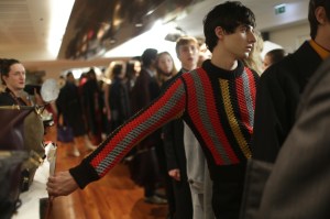 Backstage at Salvatore Ferragamo RTW Fall 2018