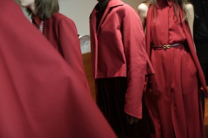Backstage at Salvatore Ferragamo RTW Fall 2018