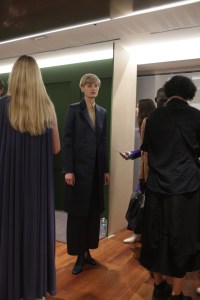 Backstage at Salvatore Ferragamo RTW Fall 2018