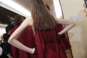 Backstage at Salvatore Ferragamo RTW Fall 2018