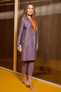 Elizabeth ChambersBoss show, Front Row, Fall Winter 2018, New York Fashion Week Men's, USA - 07 Feb 2018