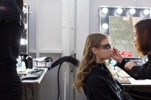 Backstage at Dyne Men's Fall 2018