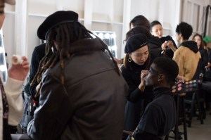 Backstage at Dyne Men's Fall 2018