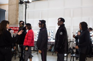 Backstage at Dyne Men's Fall 2018