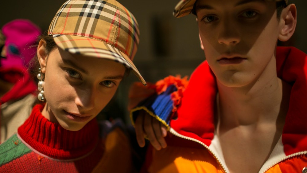 Backstage at Burberry February 2018 show
