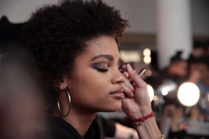 Backstage at Carolina Herrera RTW Fall 2018