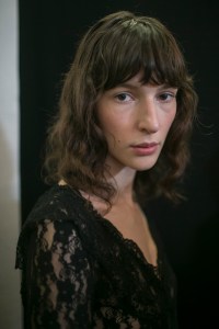 Backstage at Christopher Kane RTW Fall 2018