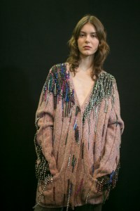 Backstage at Christopher Kane RTW Fall 2018