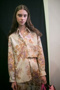 Backstage at Christopher Kane RTW Fall 2018