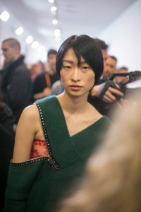 Backstage at Christopher Kane RTW Fall 2018