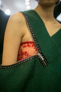 Backstage at Christopher Kane RTW Fall 2018