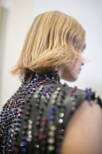 Backstage at Christopher Kane RTW Fall 2018