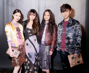 Janice Man, Selena Gomez, Aimee Yun Yun Sun and Allen Ren JiaLun