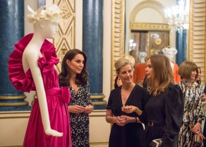 Catherine Duchess of Cambridge and Sophie Countess of Wessex with designer Stella McCartney