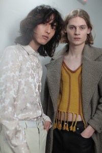 Backstage at Eckhaus Latta RTW Fall 2018
