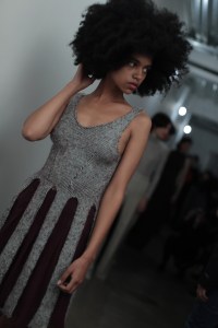 Backstage at Eckhaus Latta RTW Fall 2018