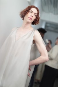 Backstage at Eckhaus Latta RTW Fall 2018