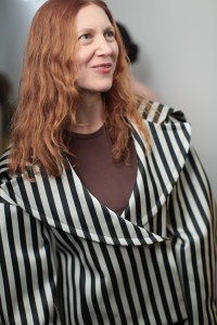 Backstage at Eckhaus Latta RTW Fall 2018