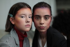 Backstage at Eckhaus Latta RTW Fall 2018