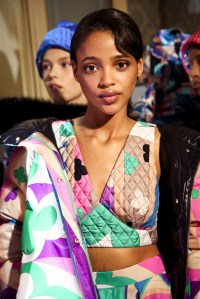Backstage at Emilio Pucci RTW Fall 2018