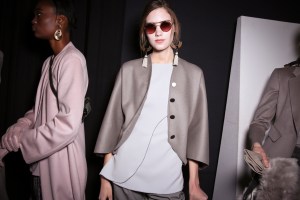 Backstage at Giorgio Armani RTW Fall 2018