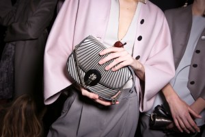 Backstage at Giorgio Armani RTW Fall 2018