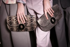 Backstage at Giorgio Armani RTW Fall 2018