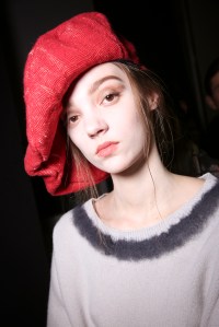 Backstage at Giorgio Armani RTW Fall 2018