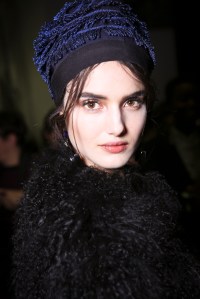 Backstage at Giorgio Armani RTW Fall 2018