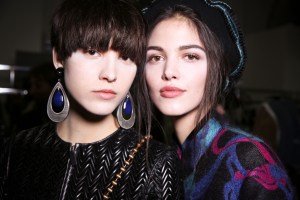 Backstage at Giorgio Armani RTW Fall 2018