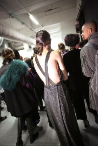 Backstage at Giorgio Armani RTW Fall 2018
