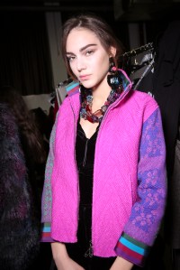 Backstage at Giorgio Armani RTW Fall 2018