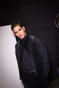 Backstage at Giorgio Armani RTW Fall 2018