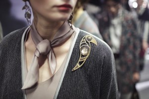Backstage at Giorgio Armani RTW Fall 2018