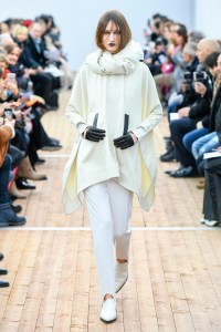 Model on the catwalk
