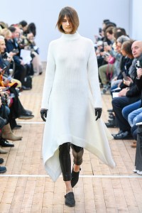 Model on the catwalk