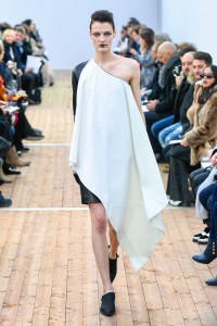 Model on the catwalk