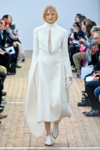 Model on the catwalk