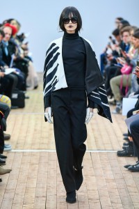 Model on the catwalk