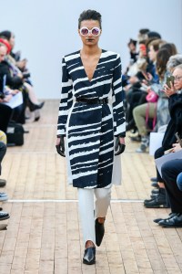 Model on the catwalk